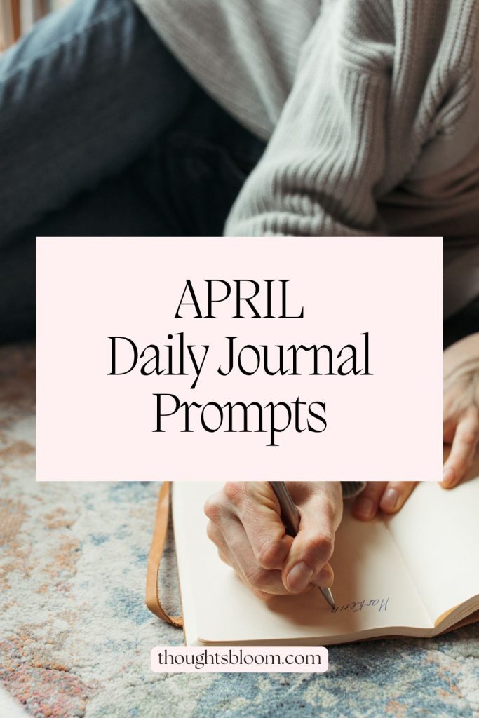 April Daily Journal Prompts for Learning