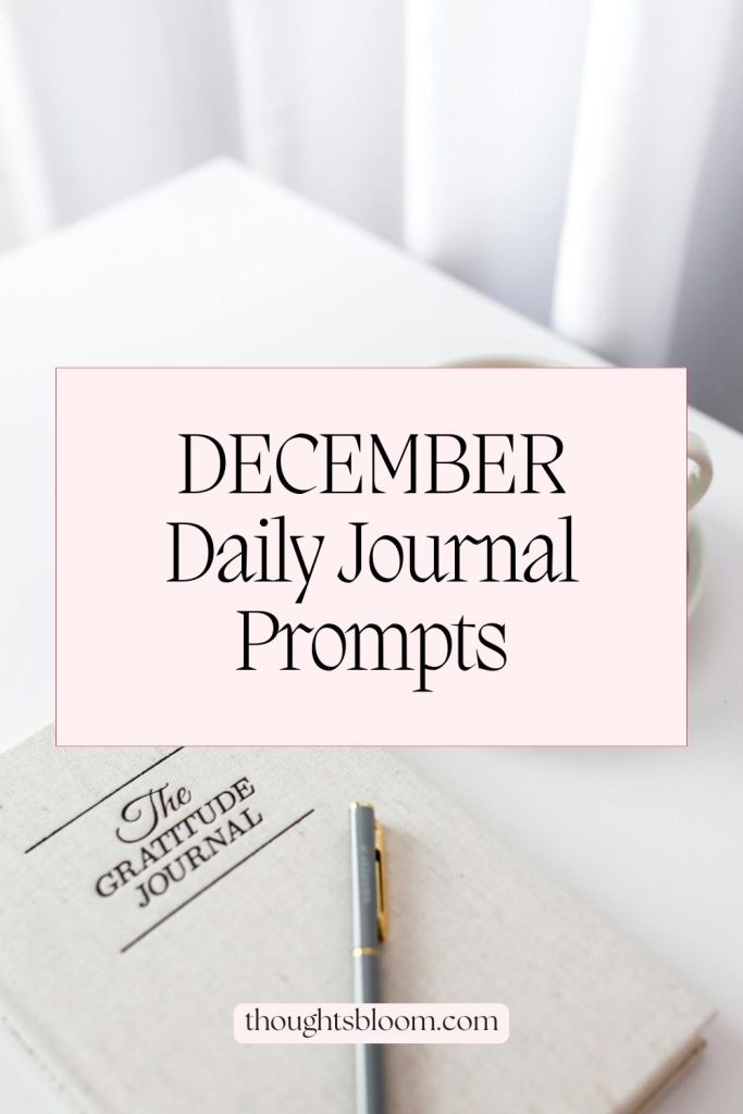 December Daily Journal Prompts for Vision