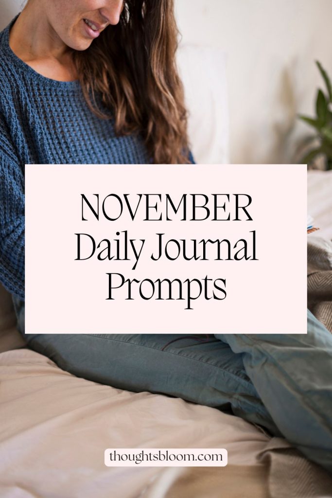 November Daily Journal Prompts for Community