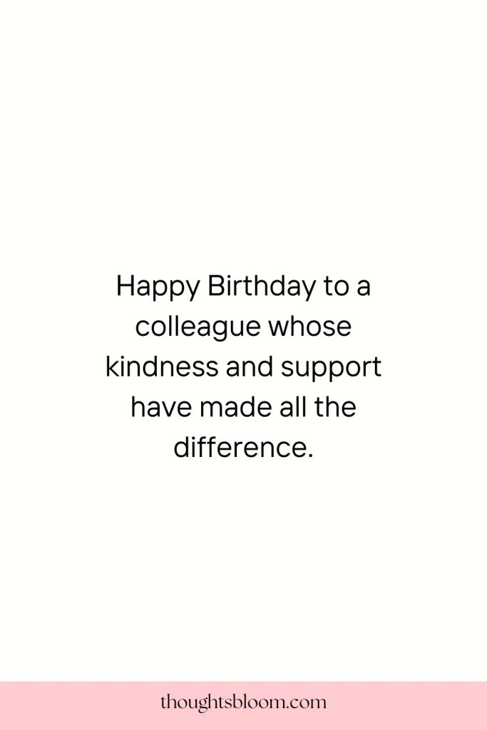 Heart Touching Birthday Wishes for Colleagues