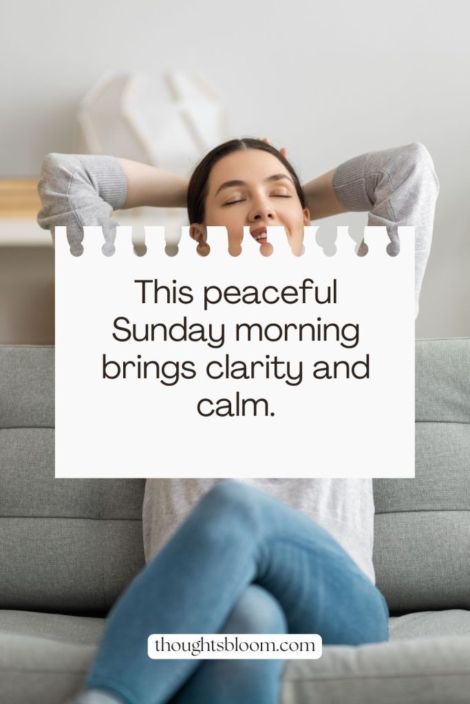Good Morning Sunday Affirmations